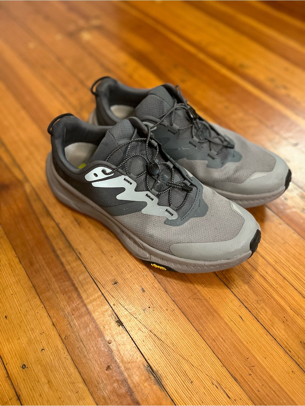 HOKA Men's Gray Lightweight Running Shoes